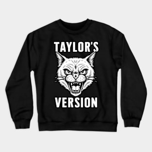 death metal taylors cat version Crewneck Sweatshirt